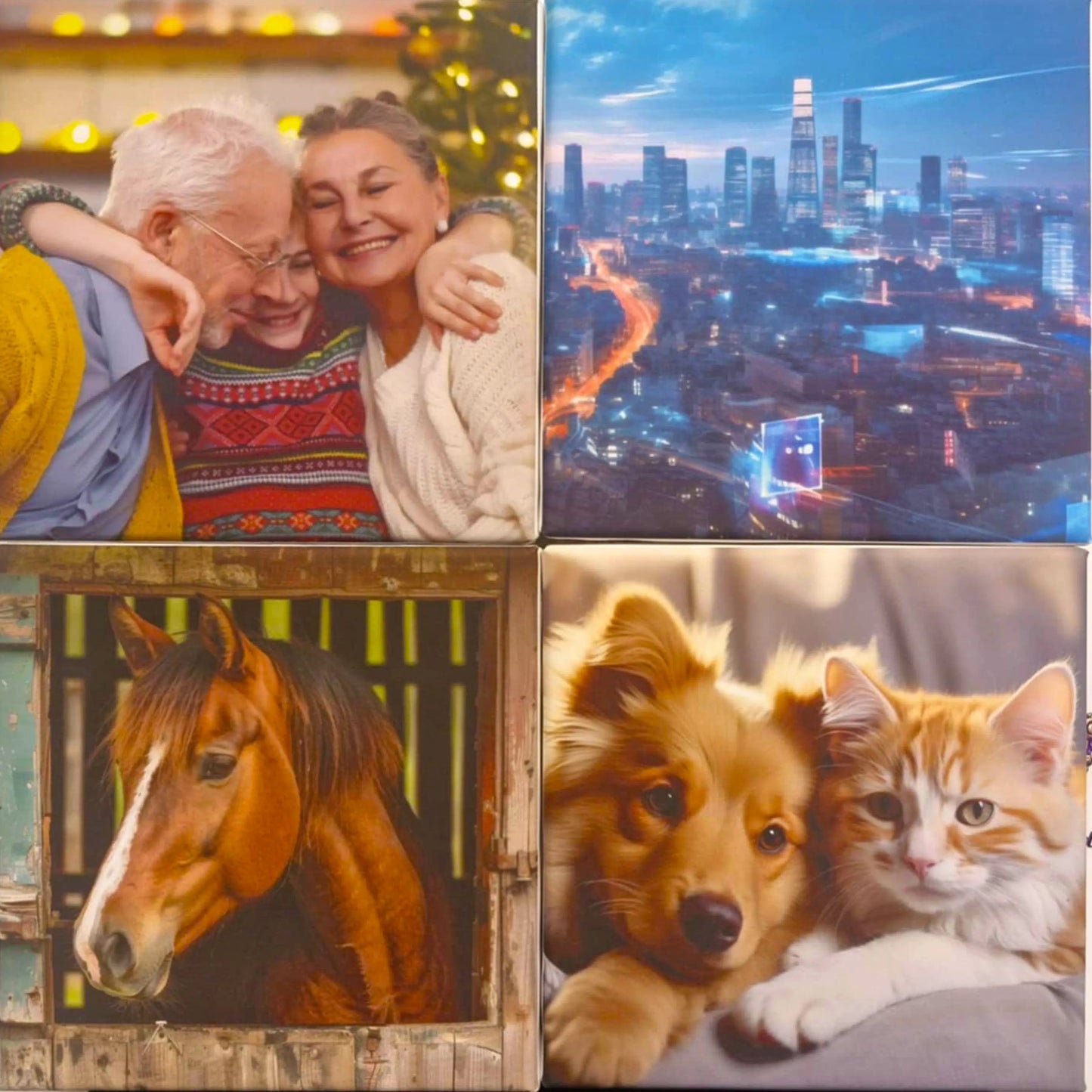 Custom 8x8 Photo Canvas Prints (Set of 4) – Free UK Mainland Delivery Print Wizard